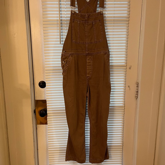 Women's Brownie/ Mauve Denim Overalls - Picture 1 of 7